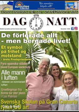 Urklipp ur Tidningen Dag & Natt, november 2025, sida 1