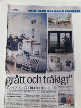Urklipp ur Expressen, sida 2